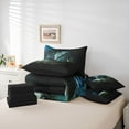 thumbnail image 5 of Feelyou Magical Dragon Twin Bedding Sets 7-Piece, 3D Animal Print Bedding Comforter Set, Teens Kids Boys Girls Reversible Sheet Sets, Luxury Bedroom Decor, 5 of 7