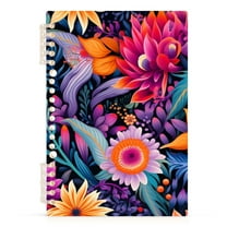 Clorful Floral Spiral Journal Notebook College Ruled Notebook 8.3" x 5.7" A5 Lined Thick Paper Page