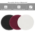 thumbnail image 3 of Uxcell 15 Pcs 3 Inch Nylon Hoop Scrubbing Pad 400/800/2000 Grits Scrubber Scouring Pads Hoop and Loop Surface Conditioning Disc, Red/Grey/White, 3 of 5