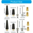 thumbnail image 3 of Road Bike Valves Adapter Bike Tire Valves Adapter Sphere Pumps Needle Inflation Nozzle Air Inflator Adaptor Bike Pumps Tool, 3 of 8