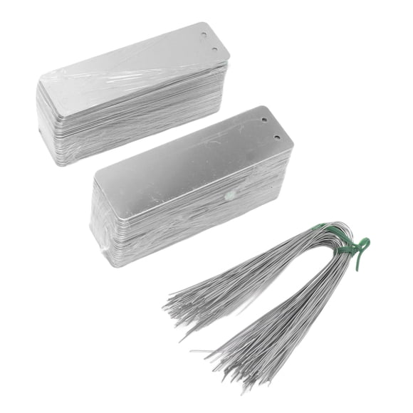 Tree Identification Tags, Ample Space 100pcs Plant Tags Double Sided Aluminum For Gardening For Flowers