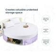 thumbnail image 3 of SGI Bedding Round Bed Skirt |Wrap Around Microfiber Bed Skirt | Fade Resistant, Wrinkle Free, Anti-static, Decorative, Extra Storage Space, Clutter-Free | 96" Diameter / 16" Drop, Lilac, 3 of 8