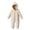 Beige, variant on YDFCWXW Baby Girl Winter Hooded Jumpsuit Romper Baby Warm Snowsuit Clothes Set (Pink, 6-12 Months)