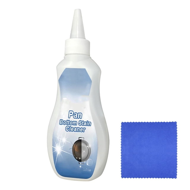 Limpiador de manchas para el fondo de sartenes, gel limpiador para el fondo de sartenes, elimina la grasa y la suciedad. Limpiador de acero inoxidable. Potente quitamanchas. Agente descontaminante de