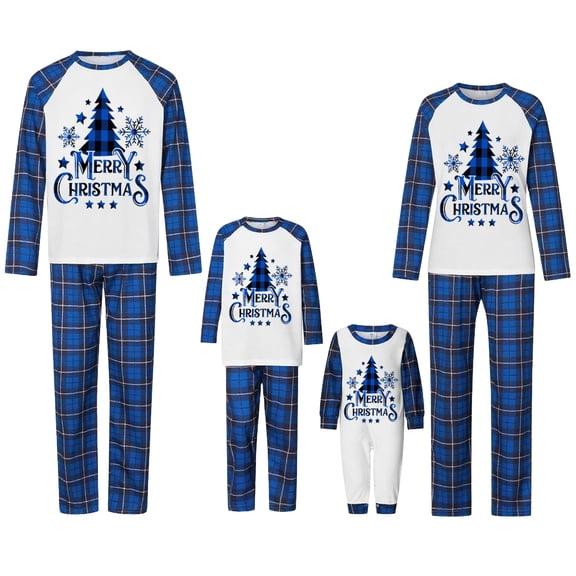 Lvotionpl 2026 Family Matching Christmas Pajamas Set, Christmas PJs for Men Women s, Long Sleeve Tops and Pants, Holiday Family Sleepwear, Xmas Pajama Sets