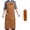 Brown - Deluxe Edition, variant on Leather Welding Work Apron with 6 Tool Pockets, Heat & Flame Resistant Welder Aprons, 24" x 36", Adjustable M to XXXL Brown