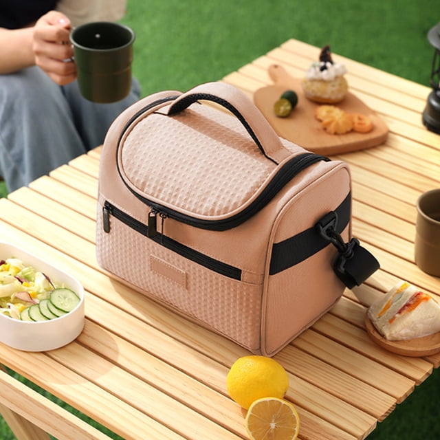 Bolsas térmicas para almuerzo, bolsa térmica a prueba de fugas, paneles laterales suaves, correas para el hombro, para oficina/escuela, conservación de alimentos, viajes/playa Blahzhy