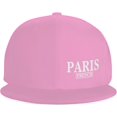 thumbnail image 2 of Paris Flat Bill Hats Teens Cool Snapback Baseball Cap Unisex, 2 of 9