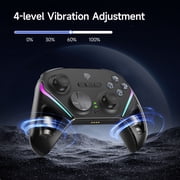 QUCOPRE Wireless Gaming Controller for PC,Switch,Android,iOS,Steam, with Charging Dock/TMR Joysticks/Dual-Mode Triggers/6-Axis Gyro/Programmable Buttons