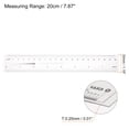 thumbnail image 2 of Unique Bargains Flexible Ruler 8 Inch 0.1mm Scale PET Plastic Covered Thickened Film Straight Ruler, 2 of 6