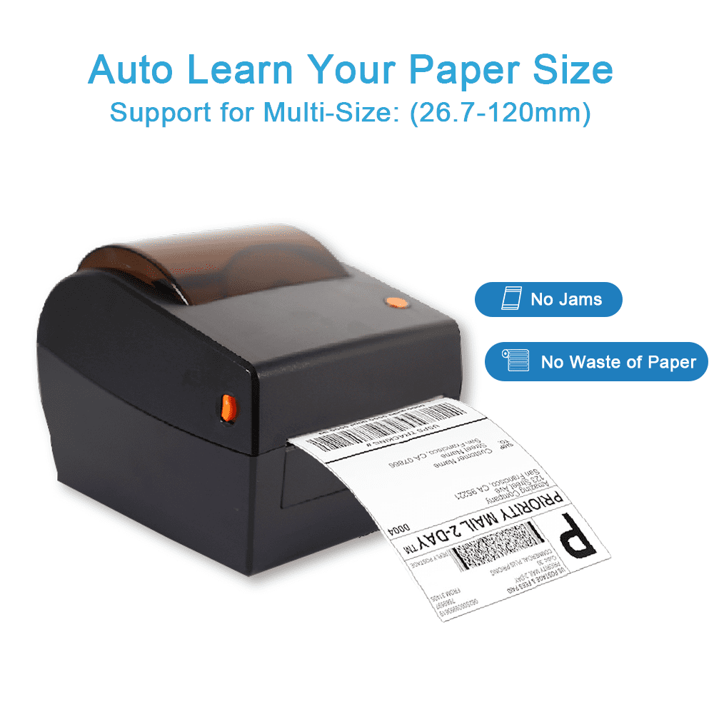 Bluetooth Thermal Shipping Label Printer, Wireless 4x6 Label Printer for Shipping Packages, Compatible with Android/iOS/Mac/Windows, suitable for USPS, Shopify, Amazon, Ebay