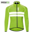 thumbnail image 2 of WOSAWE - Chaqueta cortavientos ultraligera para ciclismo, reflectante, para hombre, resistente al viento, para bicicleta de montaña, para correr, 2 of 5