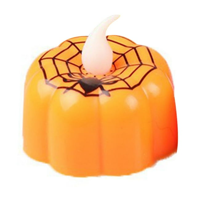 12pcs Electronic Pumpkin Lanterns For Halloween Party Lightweight And Portable Lamp Fine Workmanship