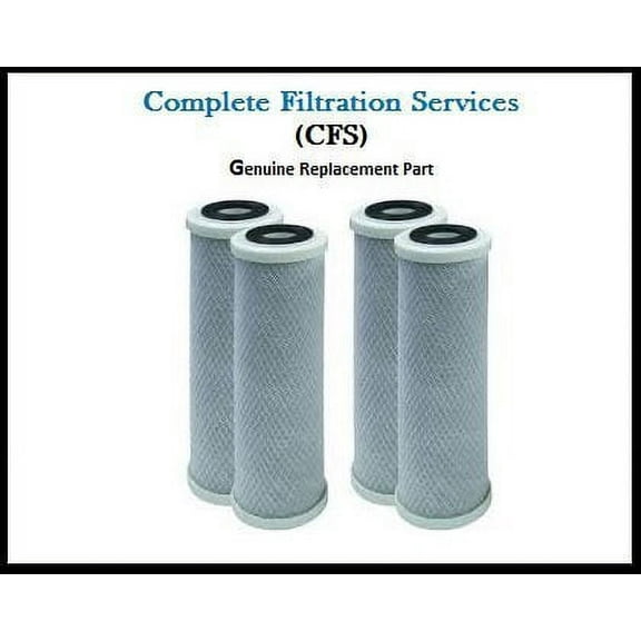 CFS Compatible to Campbell DW-CB10 9-3/4" 10 Micro Filter Cartridge 4 pack by CFS