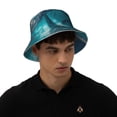 thumbnail image 4 of Fuzoiu Airplane Shark Print Reflective Bucket Hat,Outdoor Hat for Men and Women,Bucket Hat for Travel Fishing Hunting Summer Camp, 4 of 6