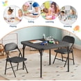 thumbnail image 2 of Mesa game y 2 folding sillas set children aged 2 - 10 years: versatile activity set con non - slip legs y light structure, easy to store in small spaces, ideal dining room y almacenamiento, 2 of 7