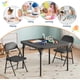 thumbnail image 3 of 3-piece para niños' folding mesa y chair set para toddlers - ideal para para dining room, daycare, y classroom, 3 of 8