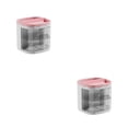 thumbnail image 2 of Monstrate Portalápices elegante línea transparente y fluida para escritorio de oficina hogar papelería almacenamiento joyería sakura rosa 2piezas, 2 of 6