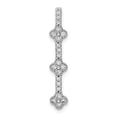 thumbnail image 2 of Sterling Silver Rhodium Plated Cubic Zirconia Pendant, 2 of 3
