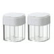 thumbnail image 2 of mfyjkho Dispensador de especias transparente 4 en 1 con tapa abatible, capacidad de 200 ml, diseño compacto para cocina o exterior (juego de 2), 2 of 6