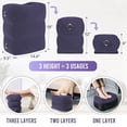thumbnail image 2 of Arsvita Inflatable Foot Rest for Air Travel, Blow up Car Seat Foot Rest for Kids, Toddler Airplane Bed Seat Extender for Long Flight, Portable Plane Pillow, 2 of 7