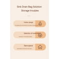 thumbnail image 3 of Creative Kitchen Cartoon Sink Sponge Drain Hanging Bag Bathroom Sparkling Ball Hanging Basket Buckle Hollow Storage Bag blue, 3 of 12