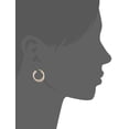 thumbnail image 4 of KoolJewelry 10k Tricolor Gold Hoop Earring, 1", 4 of 5