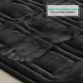 thumbnail image 3 of Ultra Soft Non Slip and Absorbent Bathroom Rug 3 Piece Memory Foam Bath Mat Rug Set, Black Waffle Design, 3 of 6