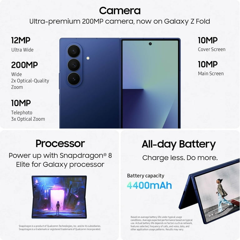 Samsung Galaxy Z Fold 7 本体 Amazon.com: Samsung Galaxy Z Fold7 Cell Phone, 256GB AI Smartphone