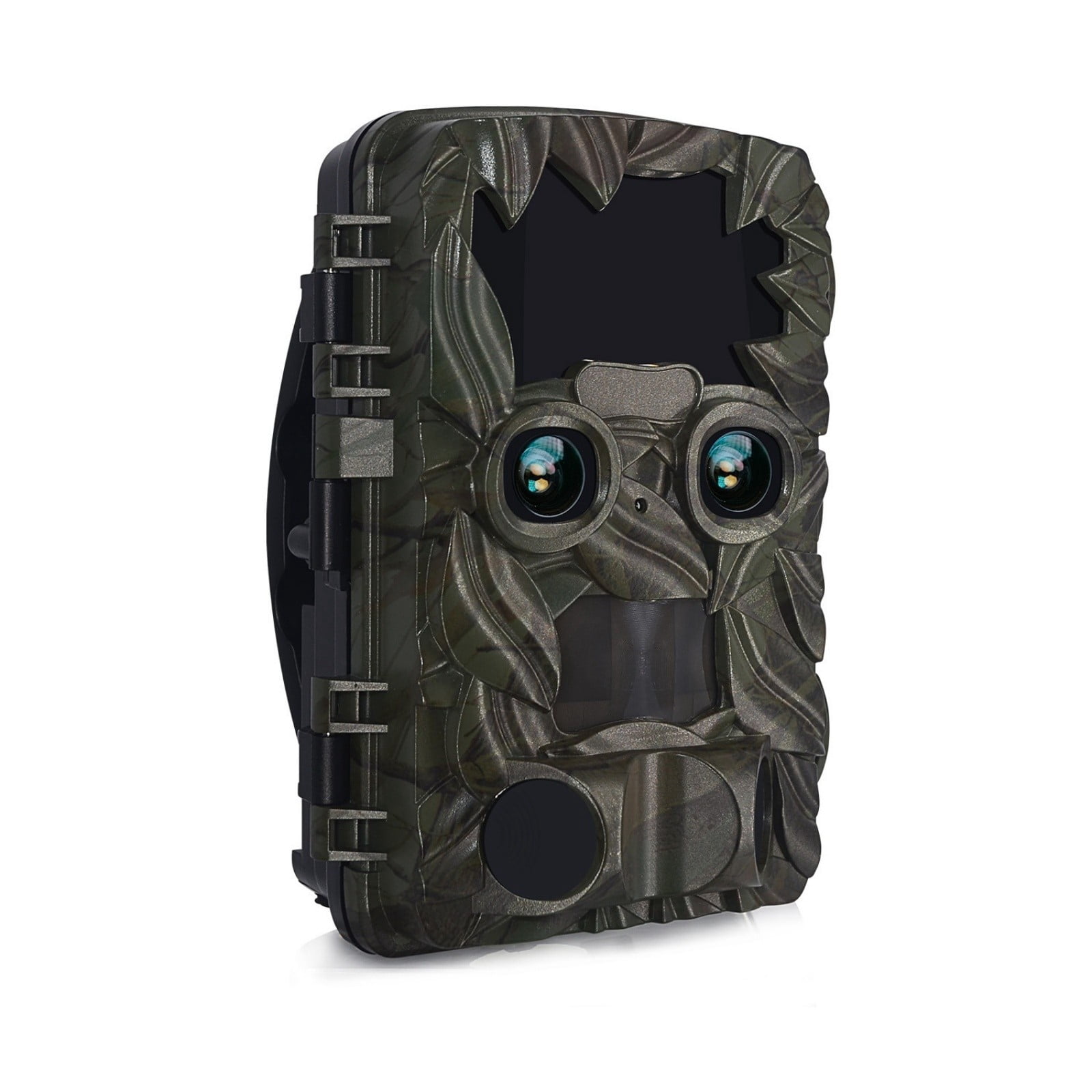Dual Lens Trail Camera with Infrared Night Vision, Motion Activated Game Camera with 4K Video, Fast Trigger & IP66 Waterproof, Wildlife Camera for Outdoor Use