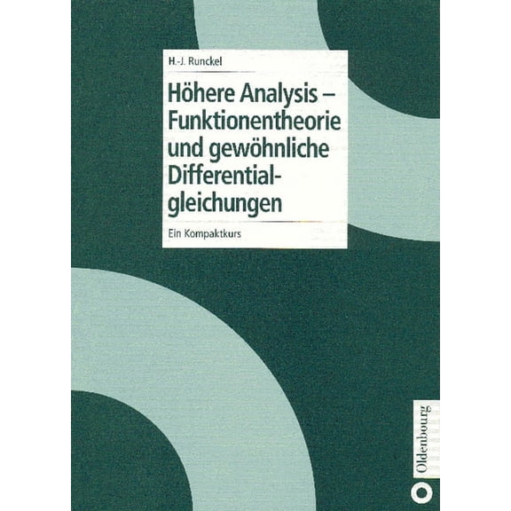 Höhere Analysis - Funktionentheorie und gewöhnliche Differentialgleichungen, (Hardcover)