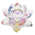 thumbnail image 1 of de de Loto de Cristal de 4 Pulgadas, Estatuilla Shui para La de Del perfecl  Flor de loto de cristal, 1 of 7