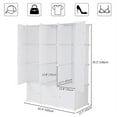 thumbnail image 4 of Zimtown 12-Cube DIY Modular Shelving Storage Organizer,14"x 18" Portable Wardrobe with Clothes Rod, 4 of 8