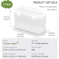 thumbnail image 2 of 2 Packs 5.75x2.44x3.7 Inches Polypropylene Rectangle Mini Storage Containers Box with Lid for Small Items and Other Craft Projects, 2 of 8