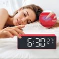 thumbnail image 3 of Unique Bargains 2 Pcs Triple Alarm Clock for Bedroom for Deep Sleepers Red, 3 of 6