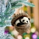 thumbnail image 4 of Adorno de árbol de Navidad acrílico plano 2D con agujero | Diseño de piña caprichoso | Decoración navideña para coche y hogar | Colgante de árbol festivo con aro para colgar, 4 of 5