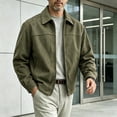 thumbnail image 6 of Zip-Up Jacket for Men Solid Color Lightweight Long Sleeve Casual Coat With Poacket for Daily Casual Wear, 6 of 7