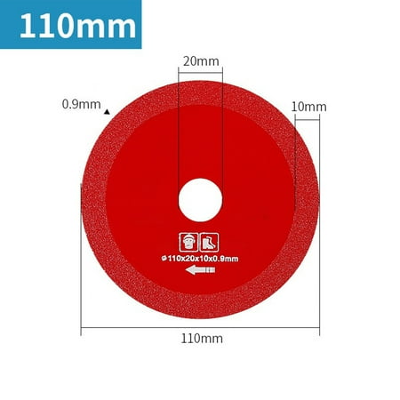 

110mm hole Glass Cutting Disc Diamond Marble Ceramic Tile Jade Grinding Blade