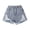 A Blue, variant on Girls Shorts Girls Loose Fit Distressed Raw Hem Denim Shorts Solid Color Summer Casual Wear with Effect for Kids Blue 9 Years-10 Years