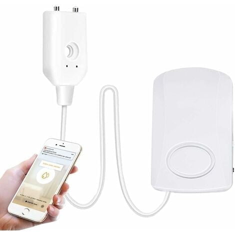 Water Leak Detector, Tuya Smart Water Leak Alarm Sensor, Battery Operated Water Alarm Detectors