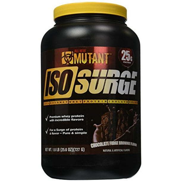 Mutant Iso Surge Protein Isolate Powder, Chocolate Fudge Brownie, 1.6