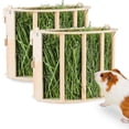 thumbnail image 1 of YSTIANN Wooden Guinea Pig Hay Feeder , Wooden Hanging Hay Feeder for Guinea Pigs & Rabbits - Large Volume Hay Rack for Small Pets WJ94-5694, 1 of 7