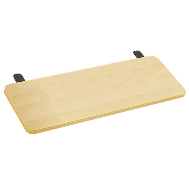 Tablero extensor de escritorio, tablero ensanchador de 19,69 x 7,87 pulgadas, abrazadera para ahorrar espacio en el hogar y la oficina. Color de madera