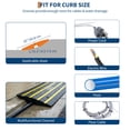 thumbnail image 3 of Car Driveway Rubber Curb Ramp,1 Pack 48.8-inch Heavy Duty Low Profile Slope Ramps with Reflective Safety Strips for Vehicles, RVs, and Wheelchairs,33000 lbs Load Capacity, 3 of 7