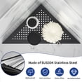 thumbnail image 3 of Bernkot Corner Shower Shelves 12" Matte Black Recessed Shelf for Bathroom, 304 Stainless Steel Grout in Shelf for Tiled Wall 2 Pack, 3 of 6
