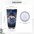 thumbnail image 4 of Taza térmica duradera de acero inoxidable 304 con tapa y pajita, temática del equipo de fútbol de los Broncos, taza térmica de acero inoxidable de 20 oz, taza para automóvil, adecuada para bebidas, 4 of 8