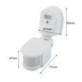 thumbnail image 2 of Motion Detector Outdoor Wall Surface Mounting 180° Motion Sensor Infrared, 2 of 15