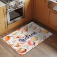 thumbnail image 3 of Welcome Yellow Seashell Washable Small Entryway Area Rugs 2'x3', Ocean Starfish Summer Low Pile Throw Rug Non-Slip Sturdy Edge Binding Carpet for Front Door Floor Room Entry, 3 of 9