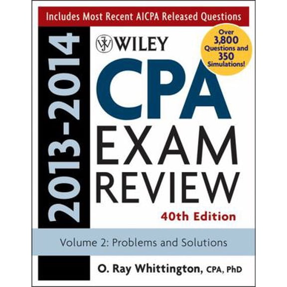 Pre-Owned Wiley CPA Examination Review 2013-2014, Problems and Solutions (Paperback) 1118583868 9781118583869