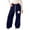 1#Dark Blue, variant on Kiijoy Toddler Girl's Sweatpants Star Print Straight Leg Drawstring Pants, Sizes 4-5